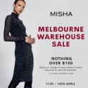 MISHA Warehouse Sale Melbourne