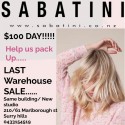 Sabatini Winter Sale Extended