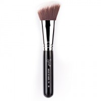 F84 Angled Kabuki ($18) made with synthetic bristles <http://www.sigmabeauty.com/Sigma_Angled_Top_Synthetic_Kabuki_F84_p/f84.htm?Click=65806