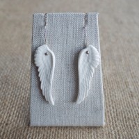 White porcelain wings earrings, Mrs Peterson Pottery, $49 http://www.etsy.com/au/listing/107879646/white-porcelain-wings-earrings-mrs?ref=shop_home_active