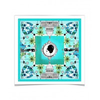 Fashion illustrator Megan Hess’ portfolio of work now includes a collection of dreamy silk scarves. Escape Collection Silk Scarf – Blue by Megan Hess, $295 from Lamington Drive. http://lamingtondrive.com/things-to-be-bought/product/R2422/