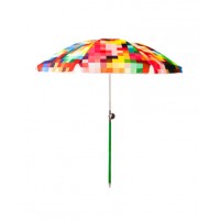 Basil Bangs Le Pixel Beach Umbrella, $239. http://shop.basilbangs.com/product/le-pixel
