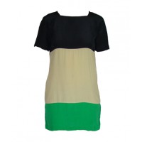 Magdalena Duma Dorothee Silk Multi-Panel T-Shirt Dress, $250. http://www.magdalenaduma.com/core-collection/Summer-12-13/dorothee-black-emerad-size-8