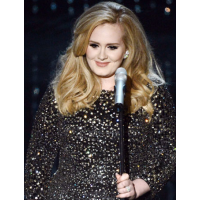 Adele in Burberry with great hair http://www.redcarpet-fashionawards.com 